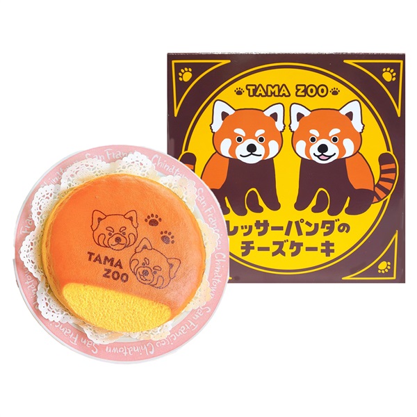 レッサーパンダのチーズケーキ