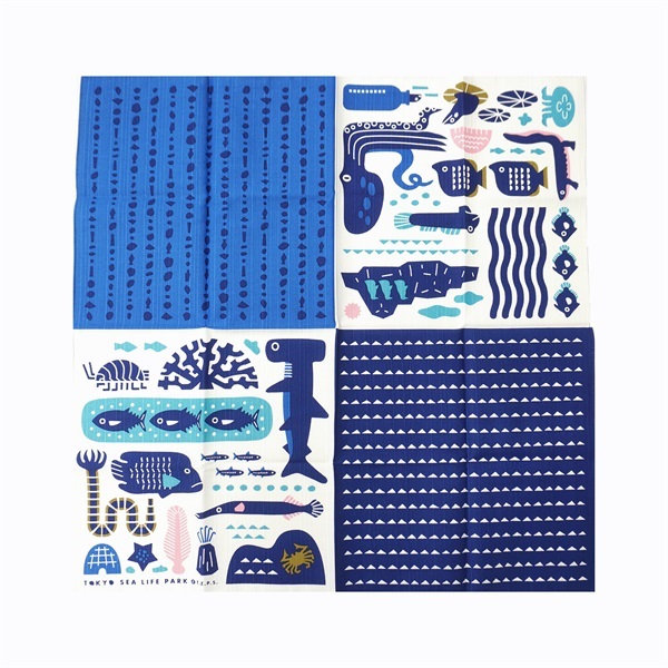 小布 水族園もよう青 