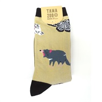 大人用ソックス  TAMA  ZOO ベージュ