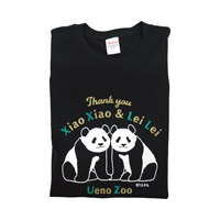 大人用Tシャツ 暁暁＆蕾蕾 【双子パンダありがとう商品】